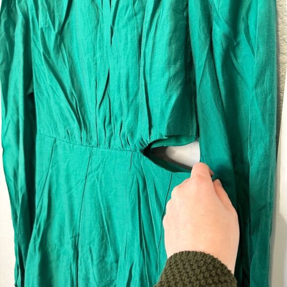 Petal + Pup Vibrant Green Cut Out Tencel Mini Dress - Size M - EUC - Picture 3 of 7